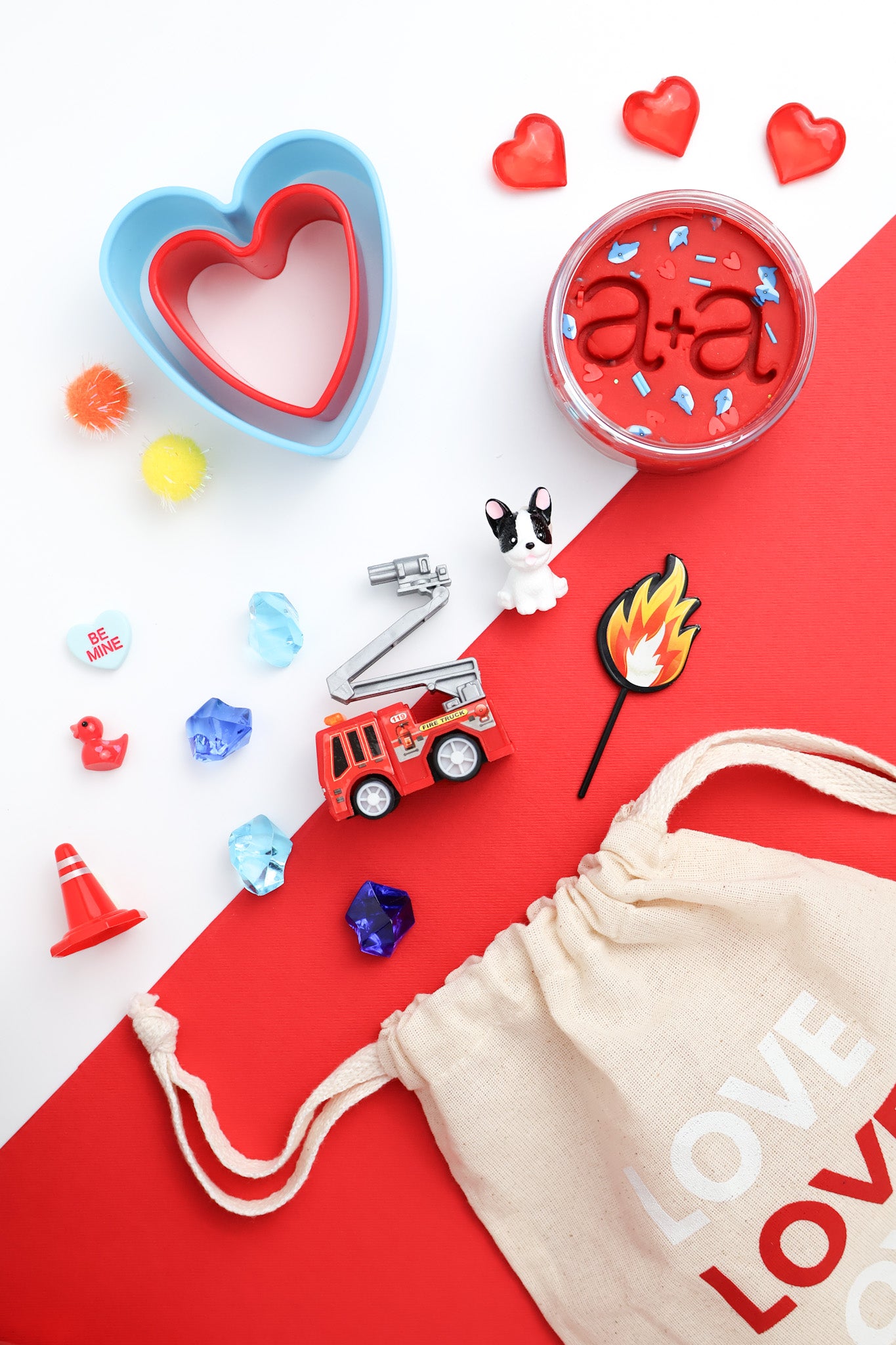 Firetruck Valentine Travel Mini