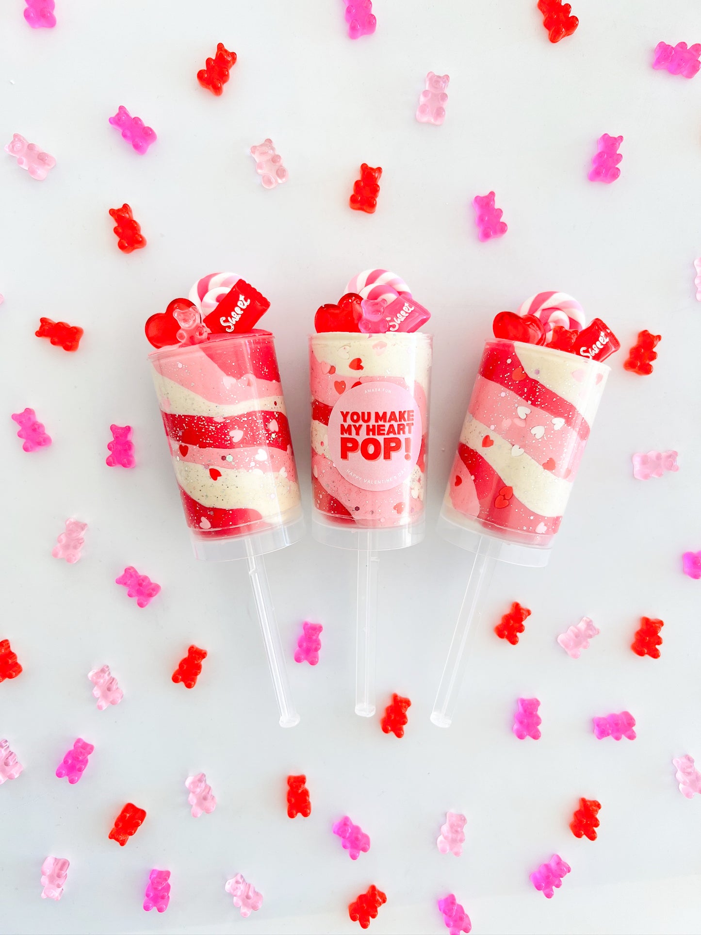 Pink Valentine's Day Push Pop