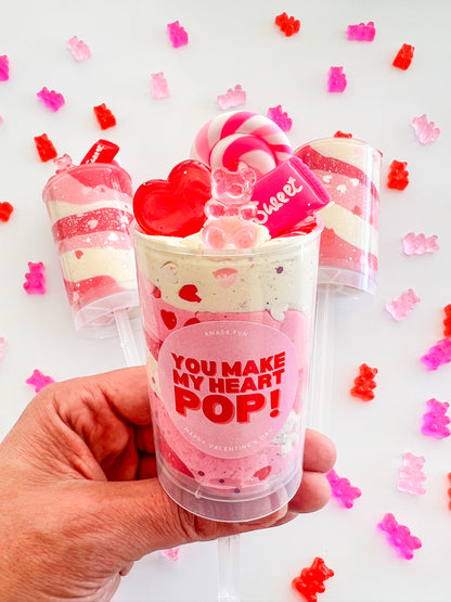 Pink Valentine's Day Push Pop