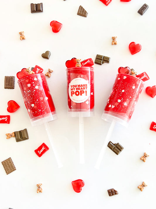 Red Valentine's Day Push Pop