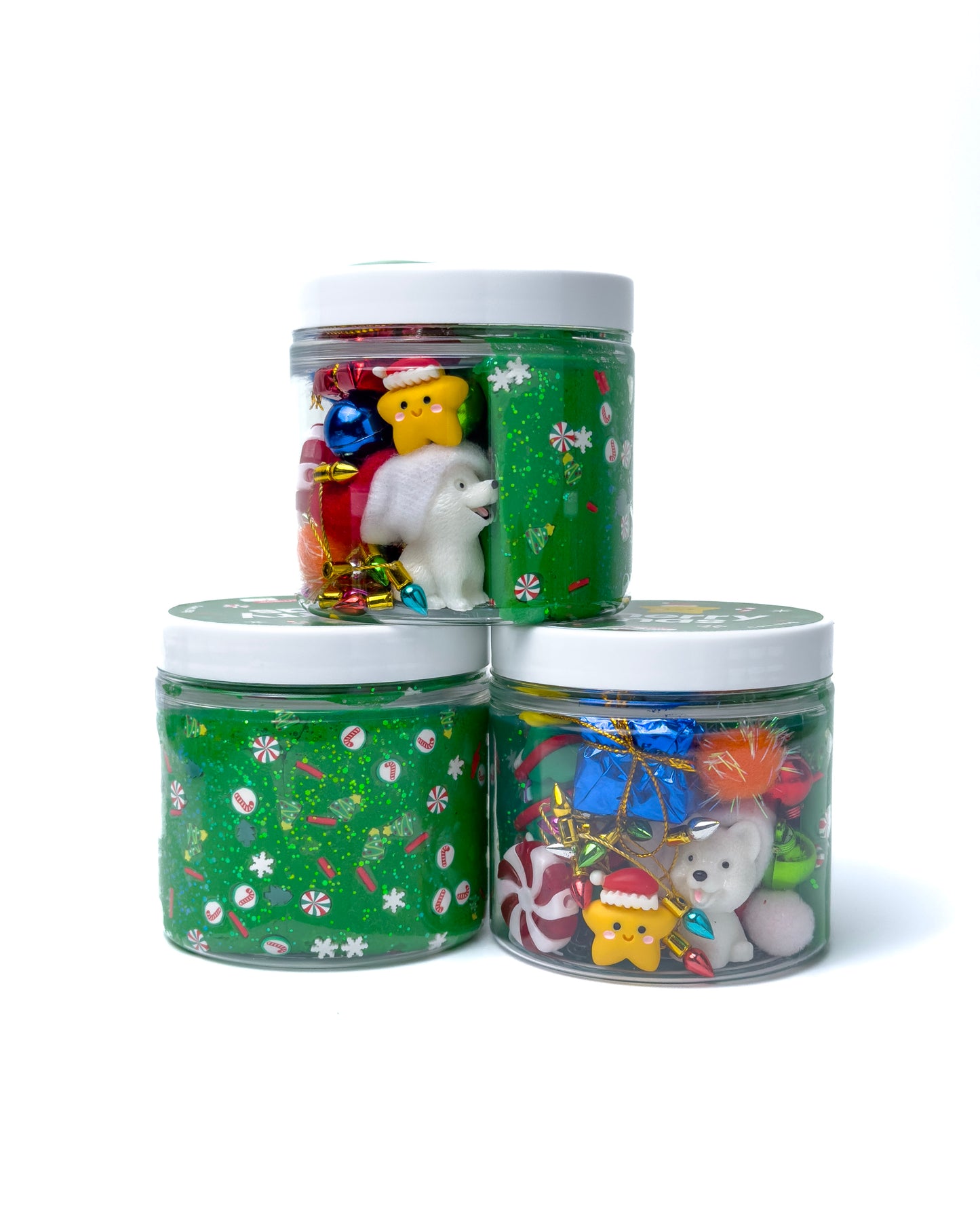 Sensory Jar - Puppy Christmas